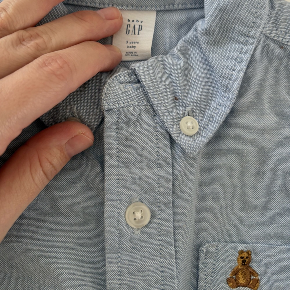 Oxford blue Long sleeve | toddler